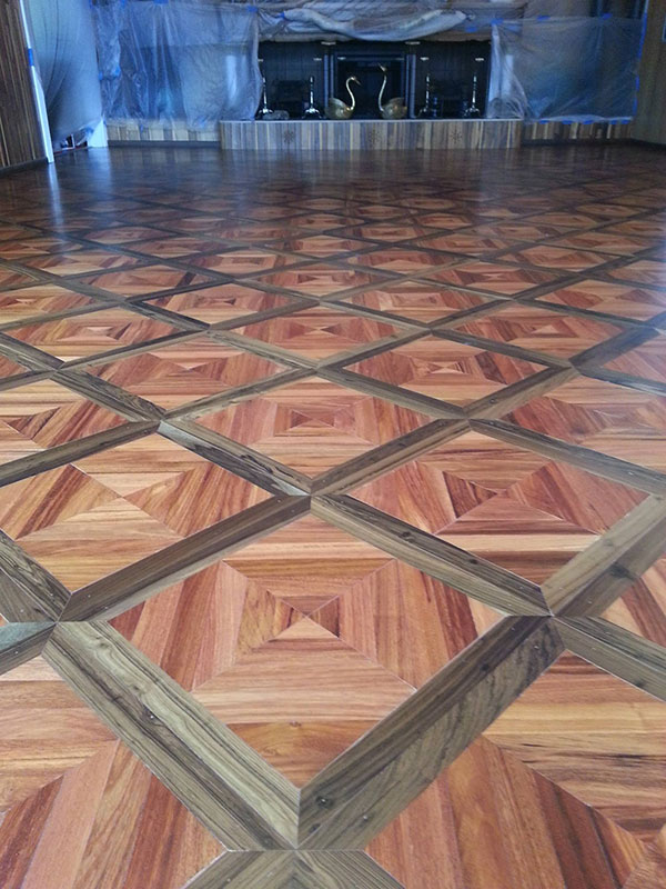 diamond floor after